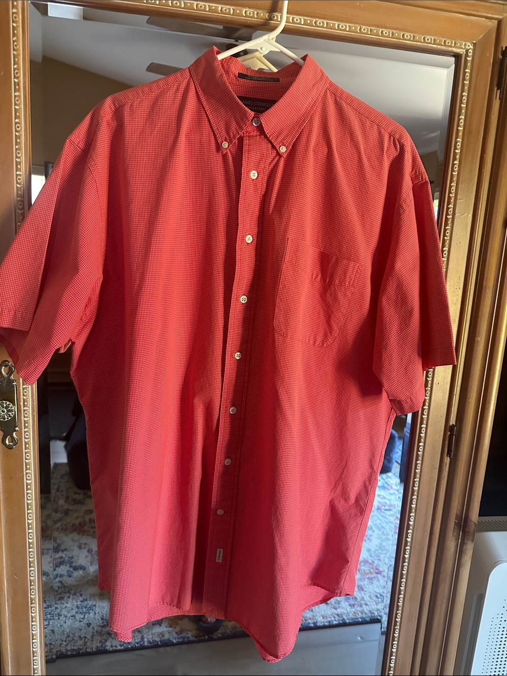 Daniel Cremieux Vibrant Red Short-Sleeve Button-Down Shirt